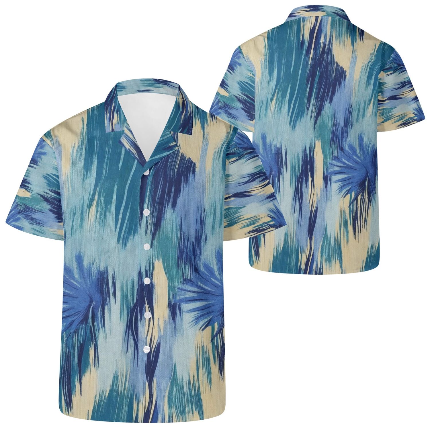 Men&#39;s Casual Retro Artsy Shirt, size: 2XS