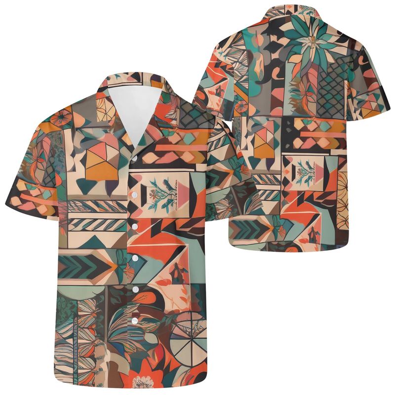 Men&#39;s Casual Retro Boho Artsy Shirt