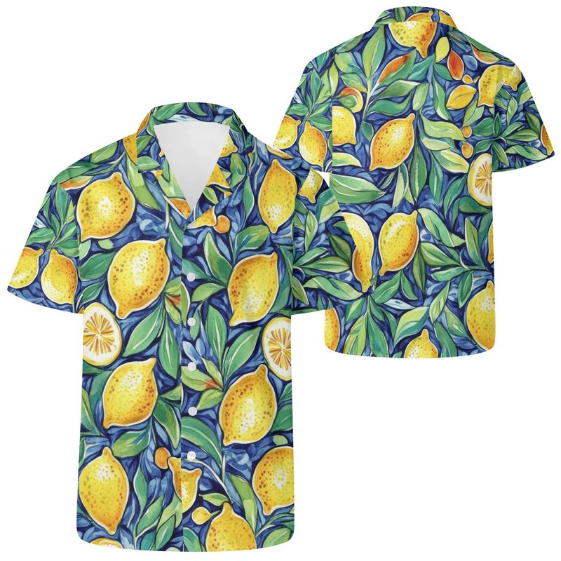 Men&#39;s Casual Retro Artsy Shirt - Amalfi Collection