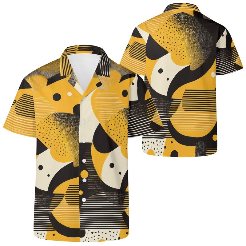 Men&#39;s Casual Retro Artsy Shirt