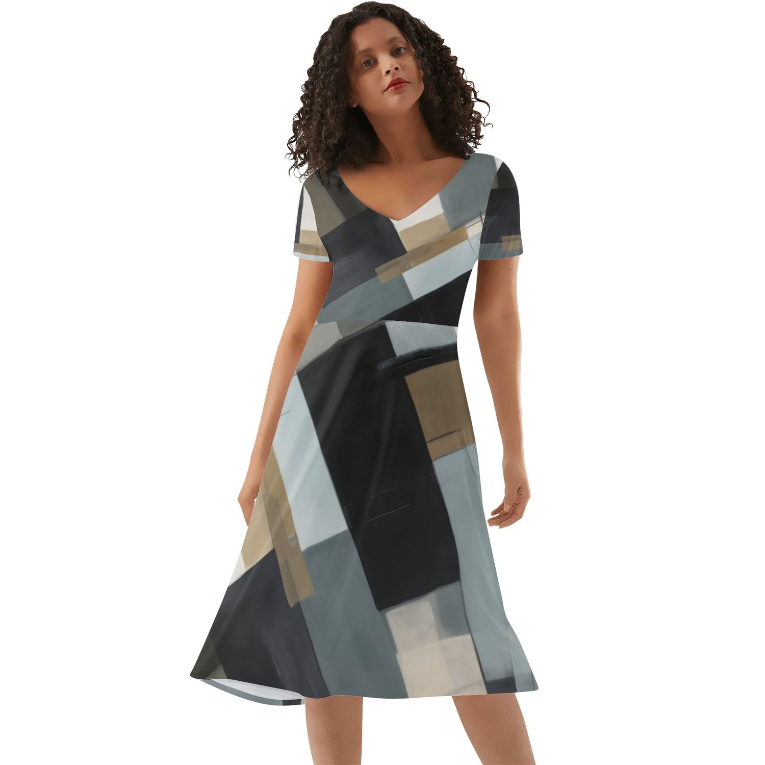 Women&#39;s Ruffle Trim Hem Summer Dress, size: S