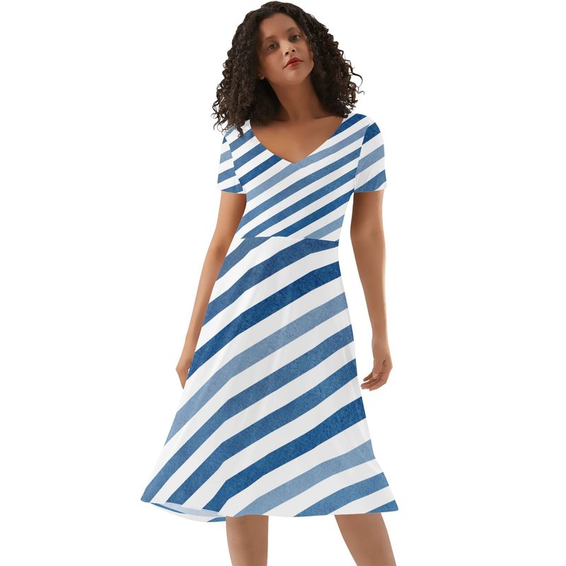 Women&#39;s Ruffle Trim Hem Summer Dress