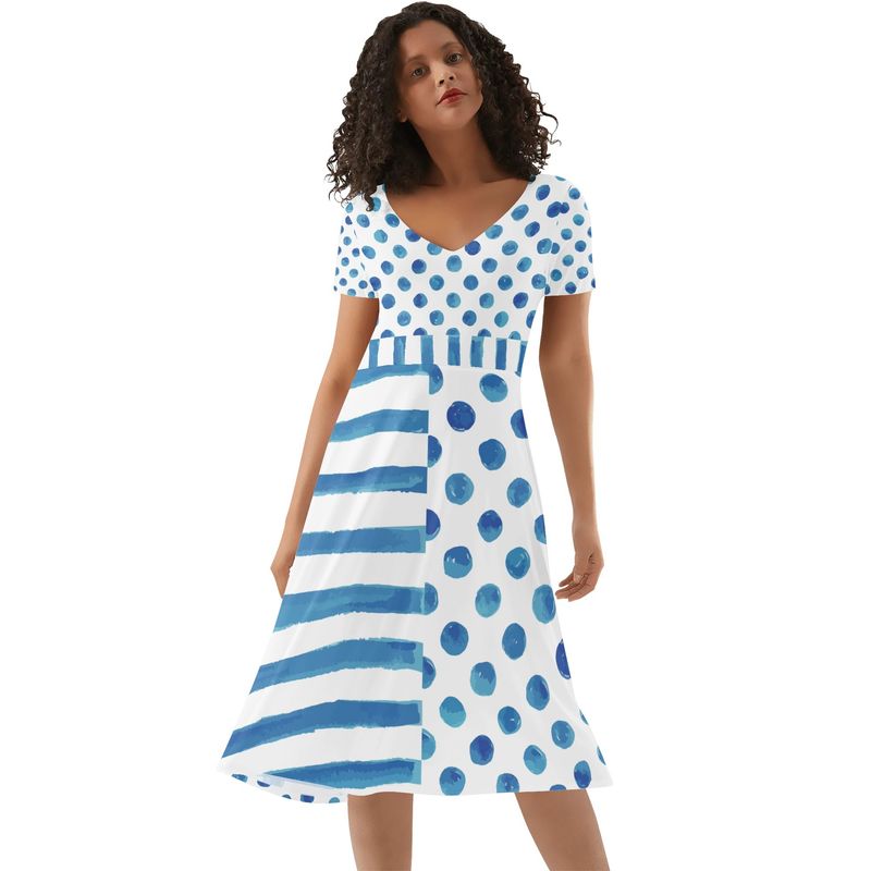 Women&#39;s Ruffle Trim Hem Summer Dress