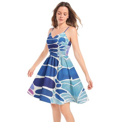 Spaghetti Strap Sleeveless Summer Beach Dress