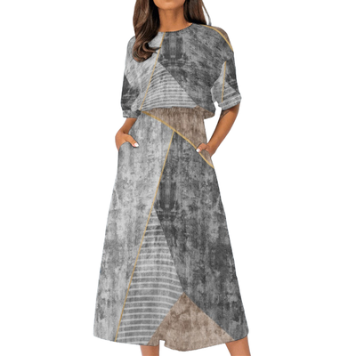 Women&#39;s Elastic Waist Casual Dress
