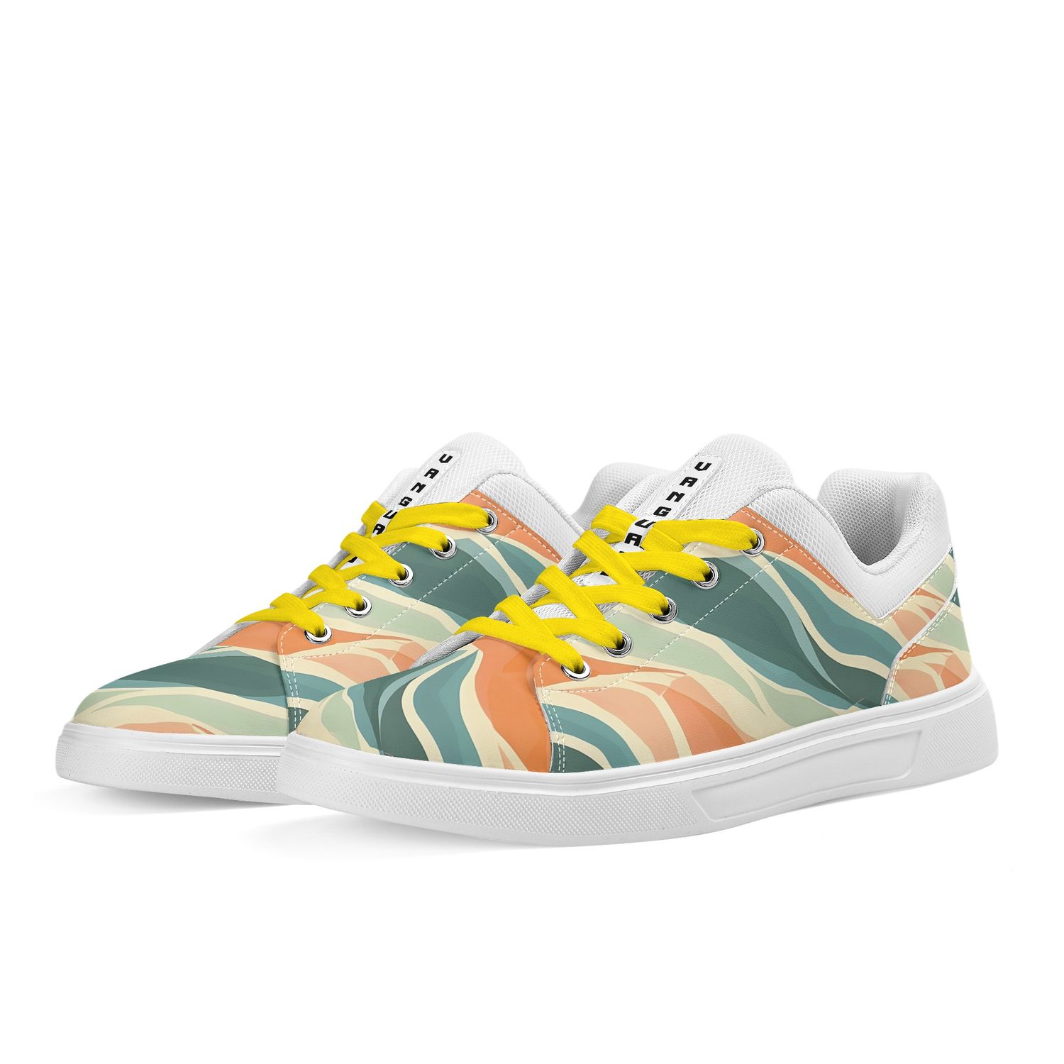 Unisex PU Mesh Skateboard Shoes, color: White, size: US5.5 (EU36)