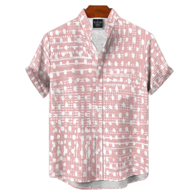 Men&#39;s Cotton Stand Collar Shirt