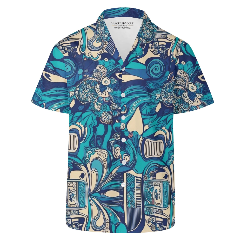 Men&#39;s Casual Retro Artsy Shirt