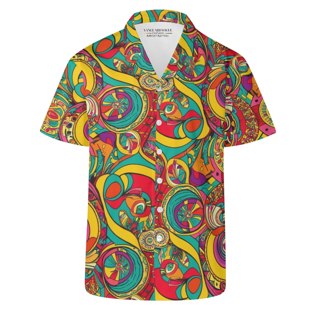 Men&#39;s Casual Retro Artsy Shirt