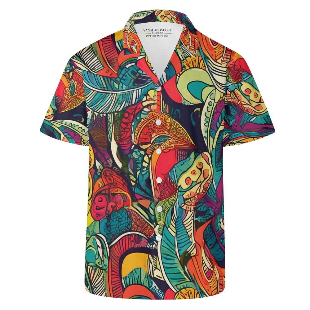 Men's Casual Retro Artsy Shirt