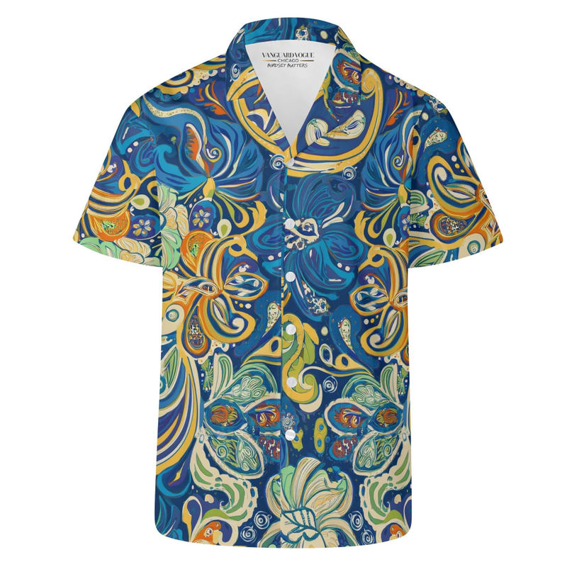 Men&#39;s Casual Retro Artsy Shirt
