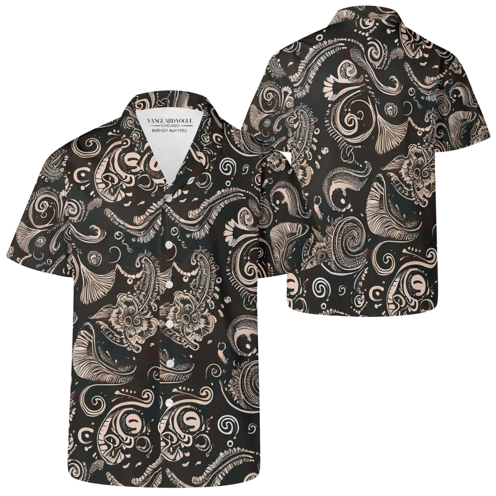 Men&#39;s Casual Retro Artsy Shirt