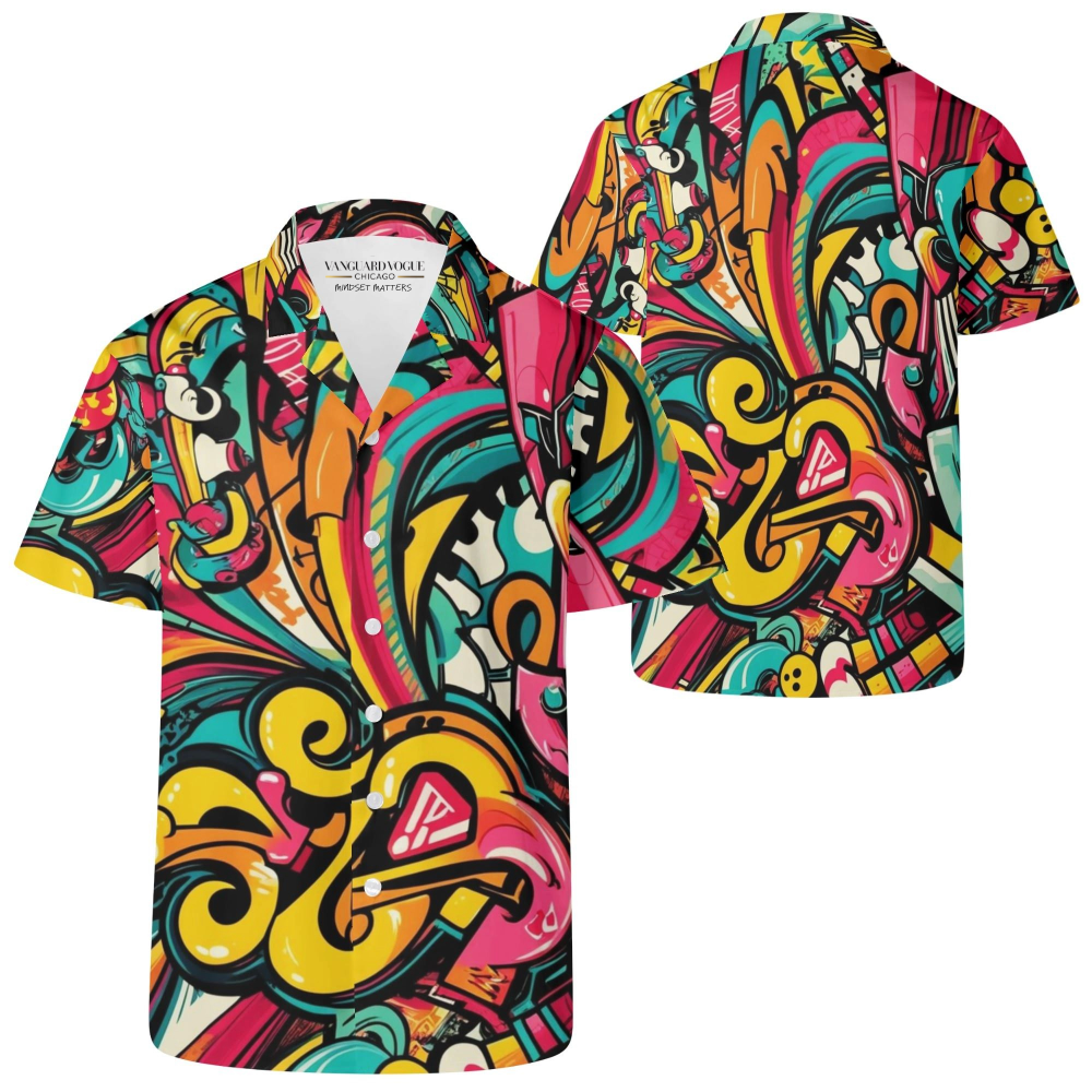 Men&#39;s Casual Retro Artsy Shirt