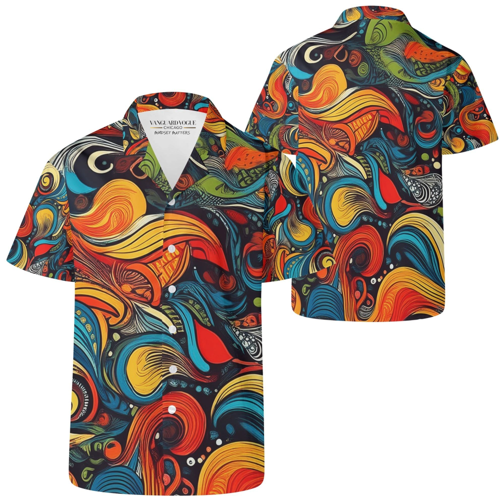 Men&#39;s Casual Retro Artsy Shirt
