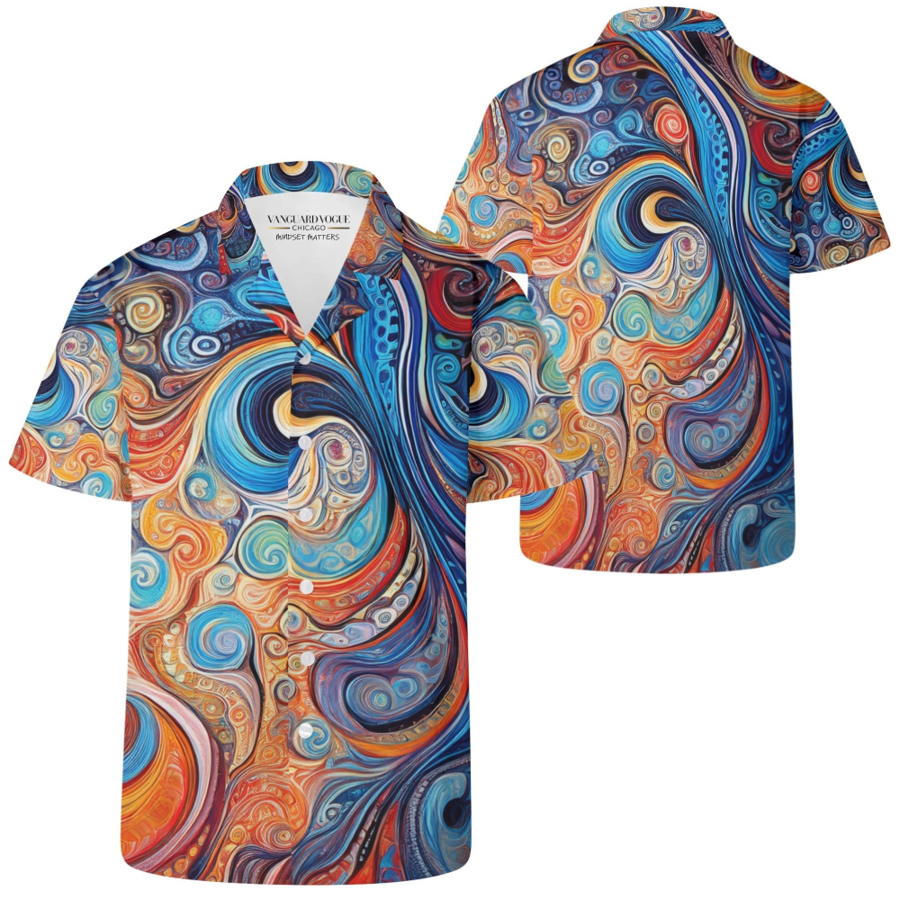 Men&#39;s Casual Retro Artsy Shirt