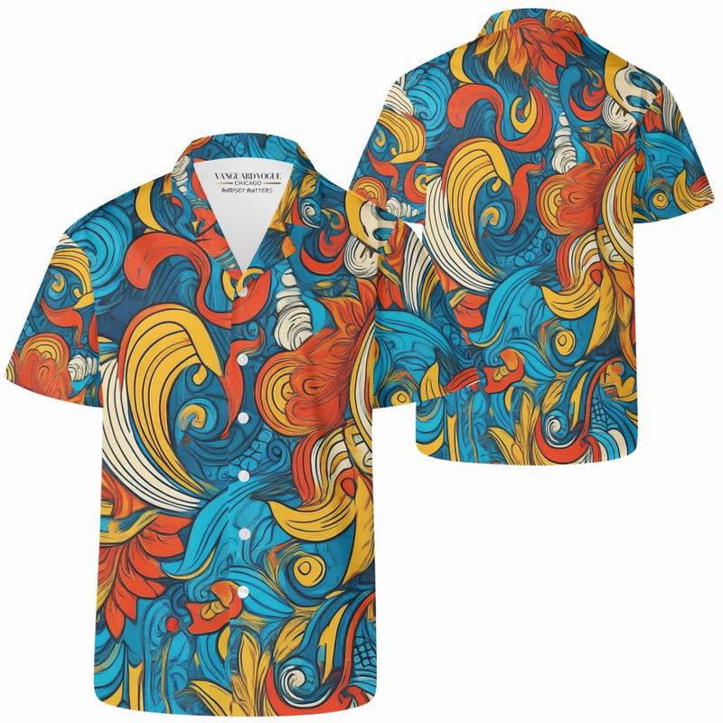 Men&#39;s Casual Retro Artsy Shirt