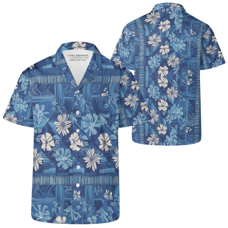 Men&#39;s Casual Retro Artsy Hawaiian Shirt