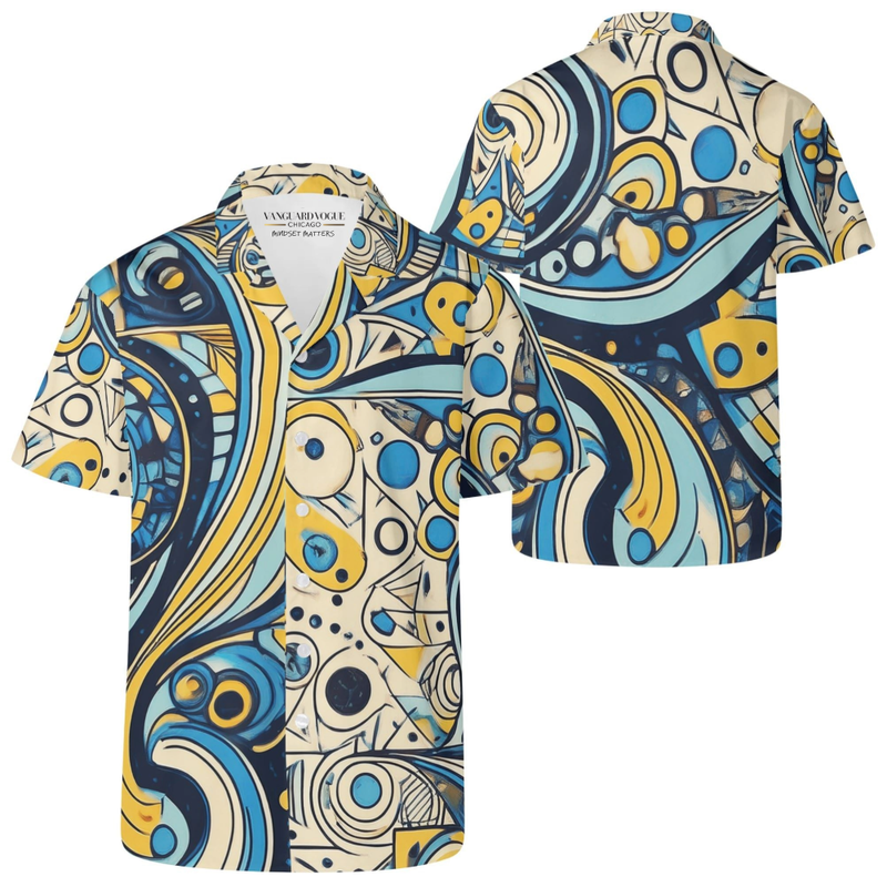 Men&#39;s Casual Retro Artsy Shirt