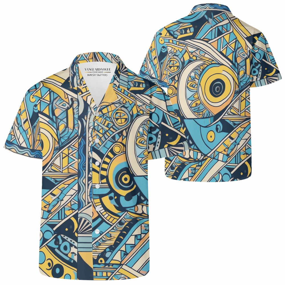 Men&#39;s Casual Retro Artsy Shirt