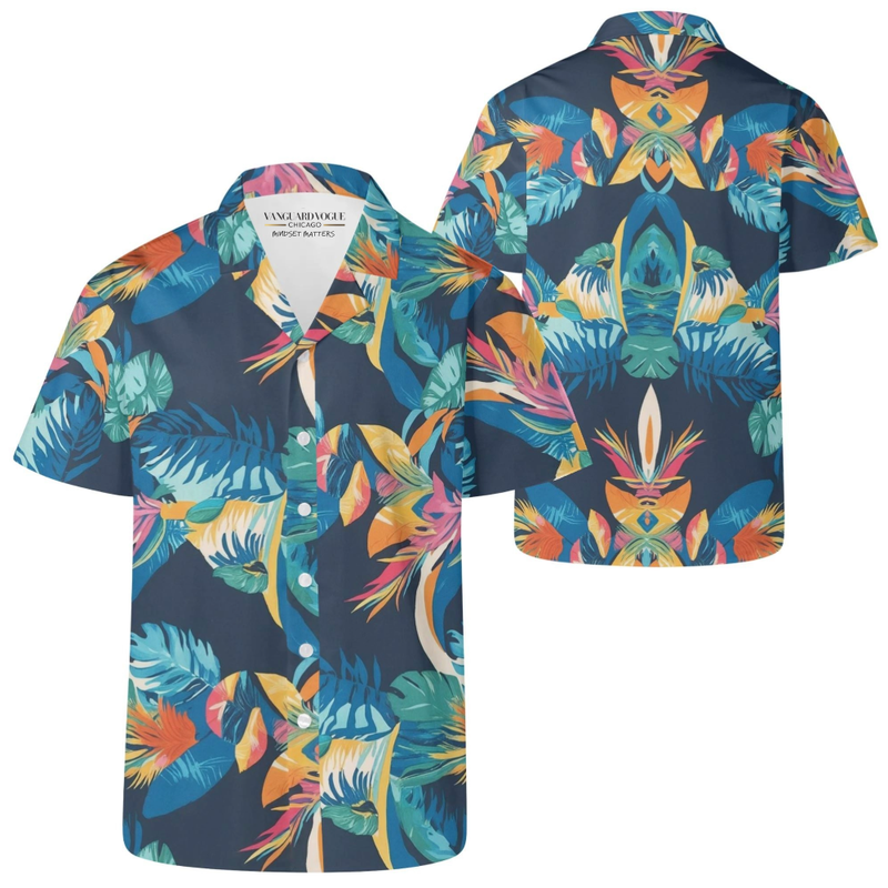Men&#39;s Casual Retro Artsy Hawaiian Shirt
