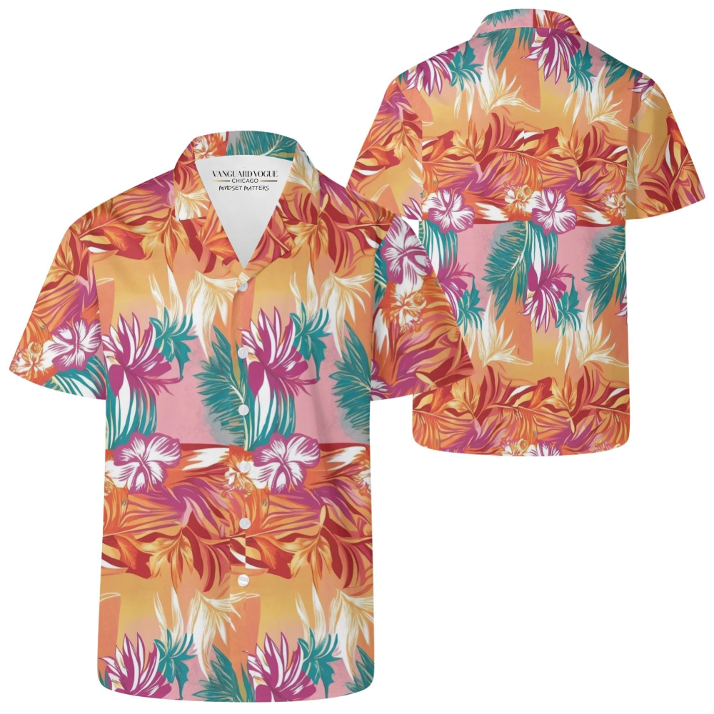 Men&#39;s Casual Retro Artsy Hawaiian Shirt