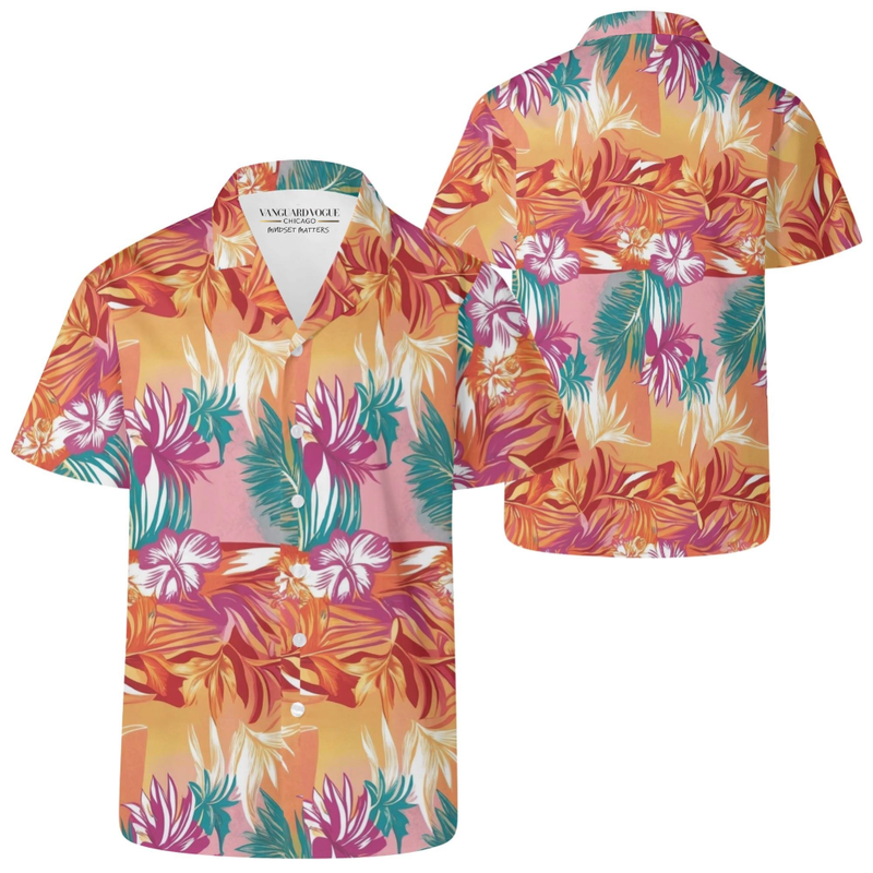Men&#39;s Casual Retro Artsy Hawaiian Shirt