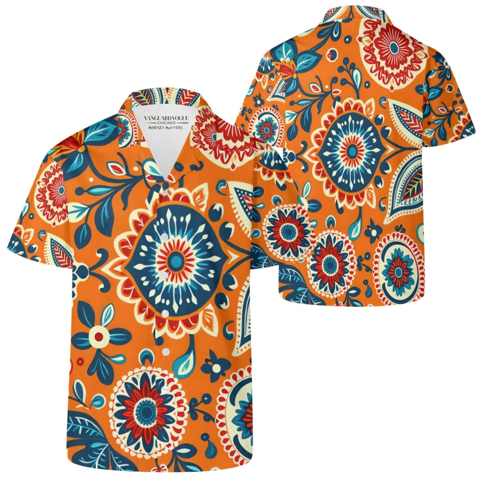 Men&#39;s Boho Print Casual Shirt