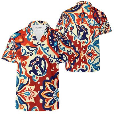 Men&#39;s Boho Print Casual Shirt