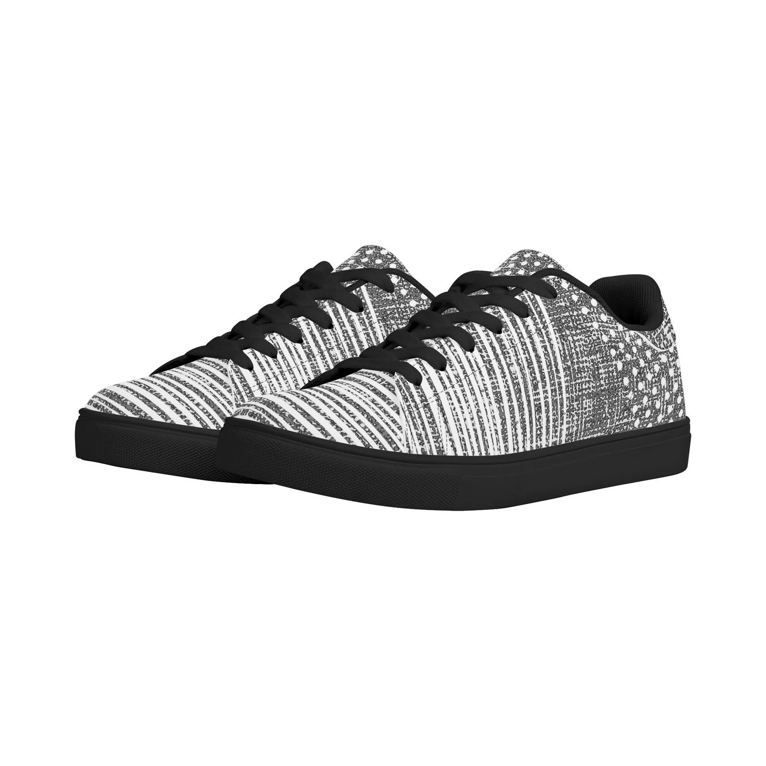 Men&#39;s Eco-Friendly Low-Top Casual Sneakers, color: Black, size: US14 (EU48)