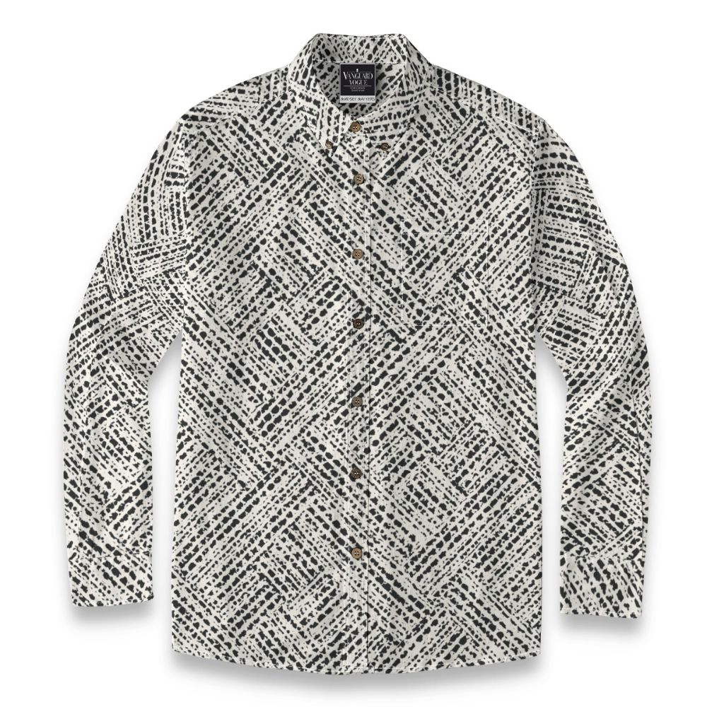 Men&#39;s Cotton Casual Lapel Long Sleeve Shirt