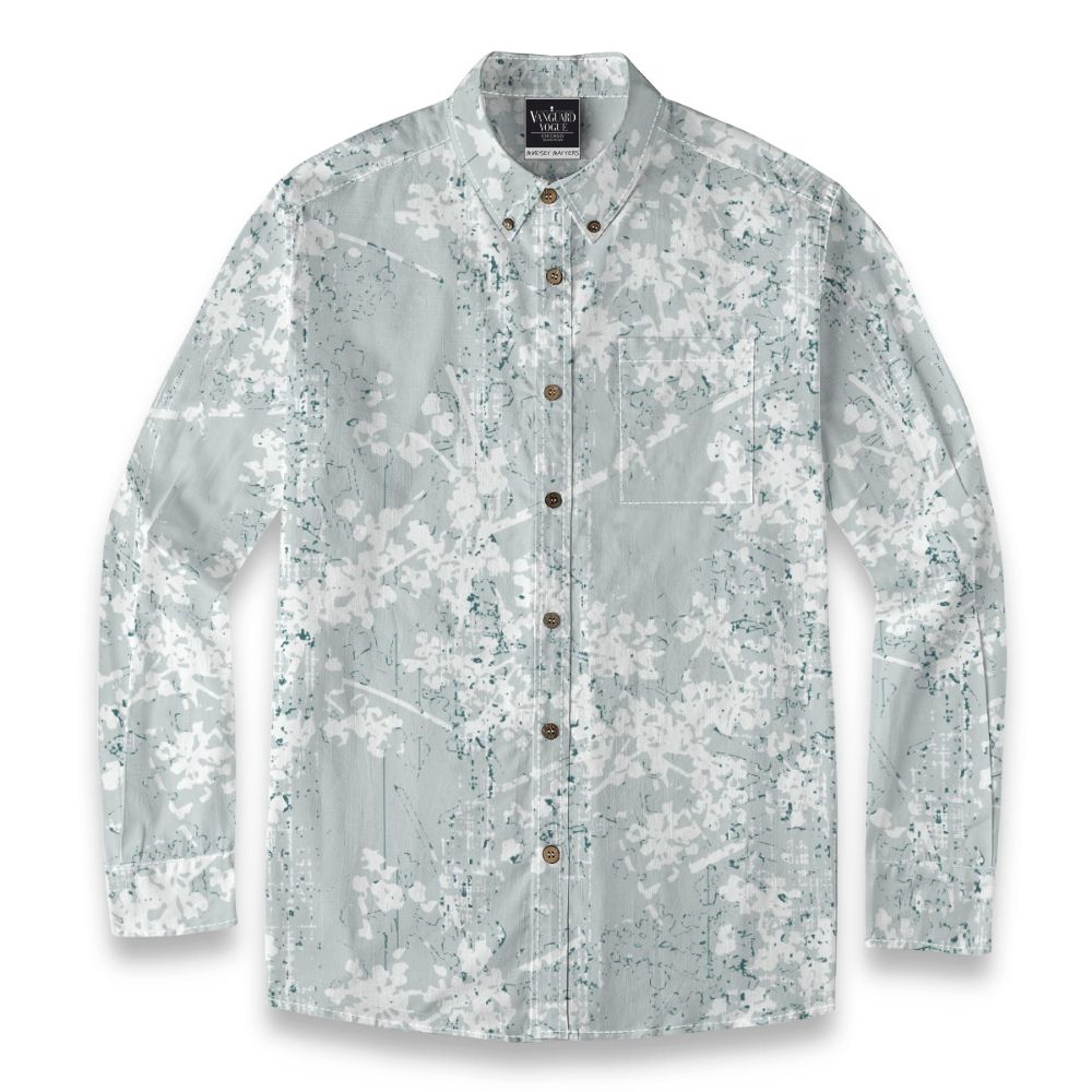 Men&#39;s Cotton Casual Lapel Long Sleeve Shirt