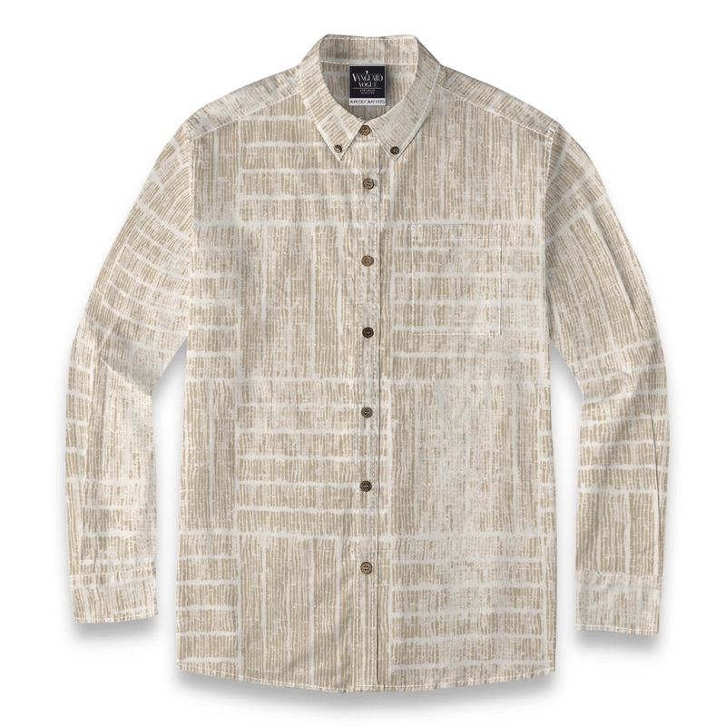 Men's Cotton Casual Lapel Long Sleeve Shirt