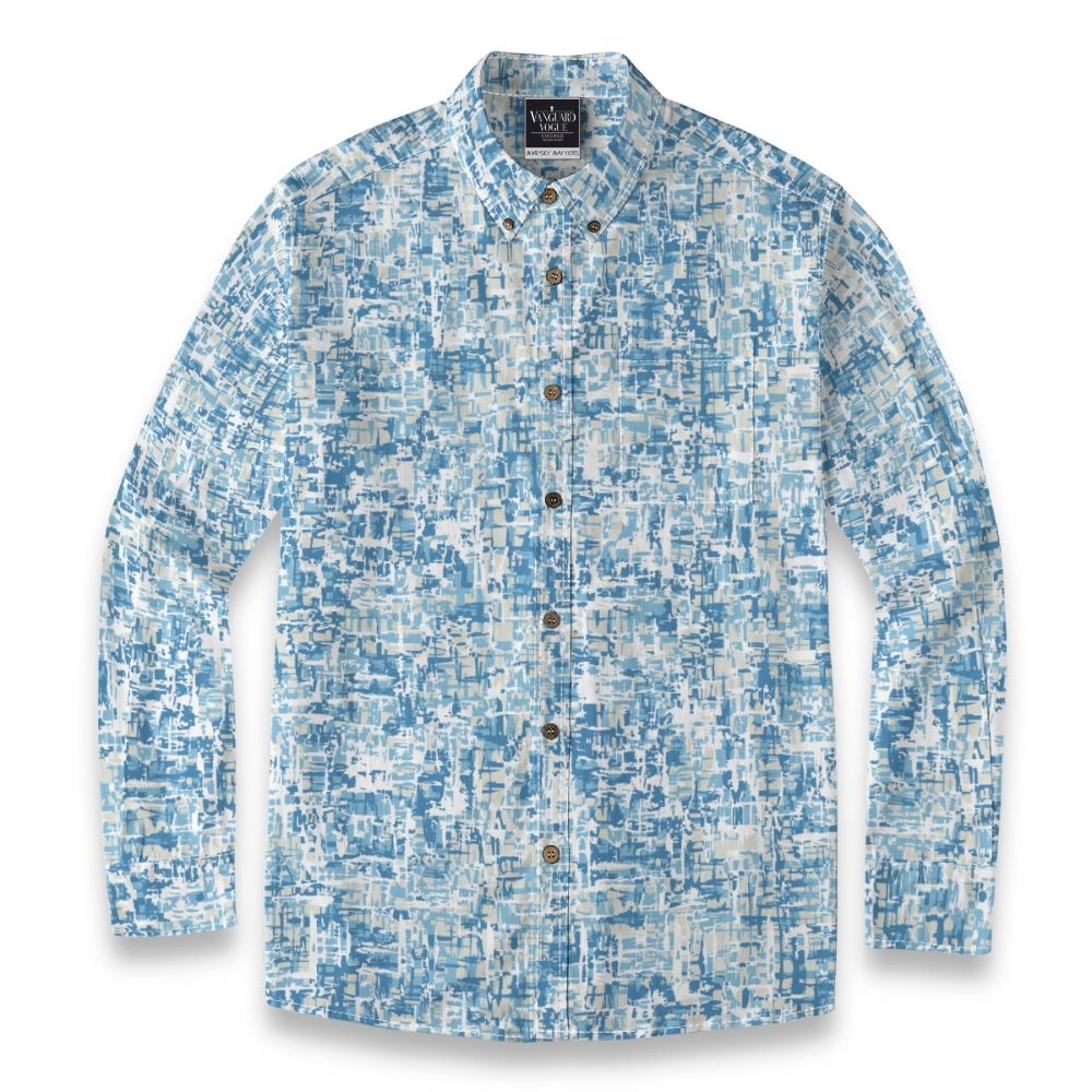 Men&#39;s Cotton Casual Lapel Long Sleeve Shirt