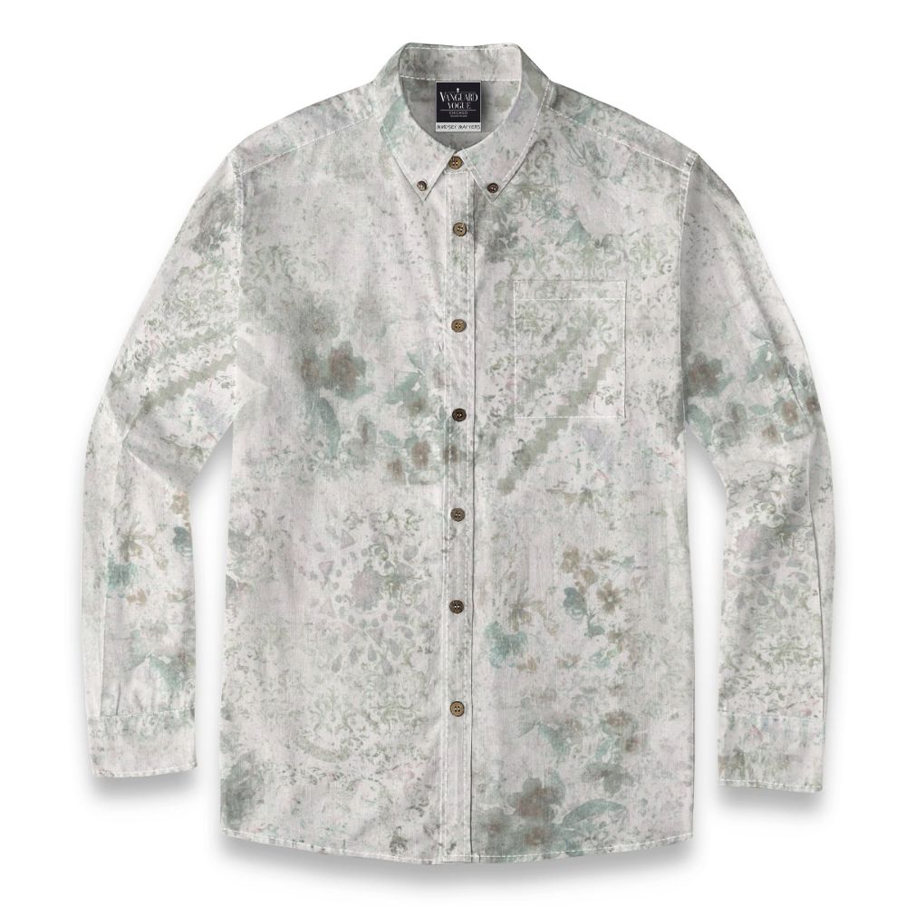 Men&#39;s Cotton Casual Lapel Long Sleeve Shirt