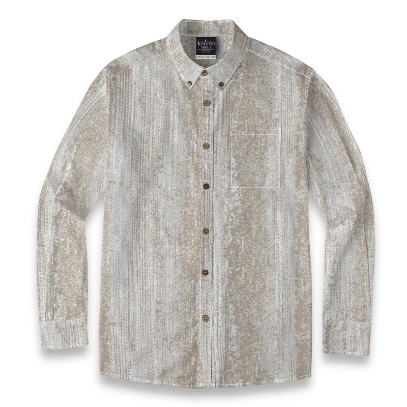 Men's Cotton Casual Lapel Long Sleeve Shirt