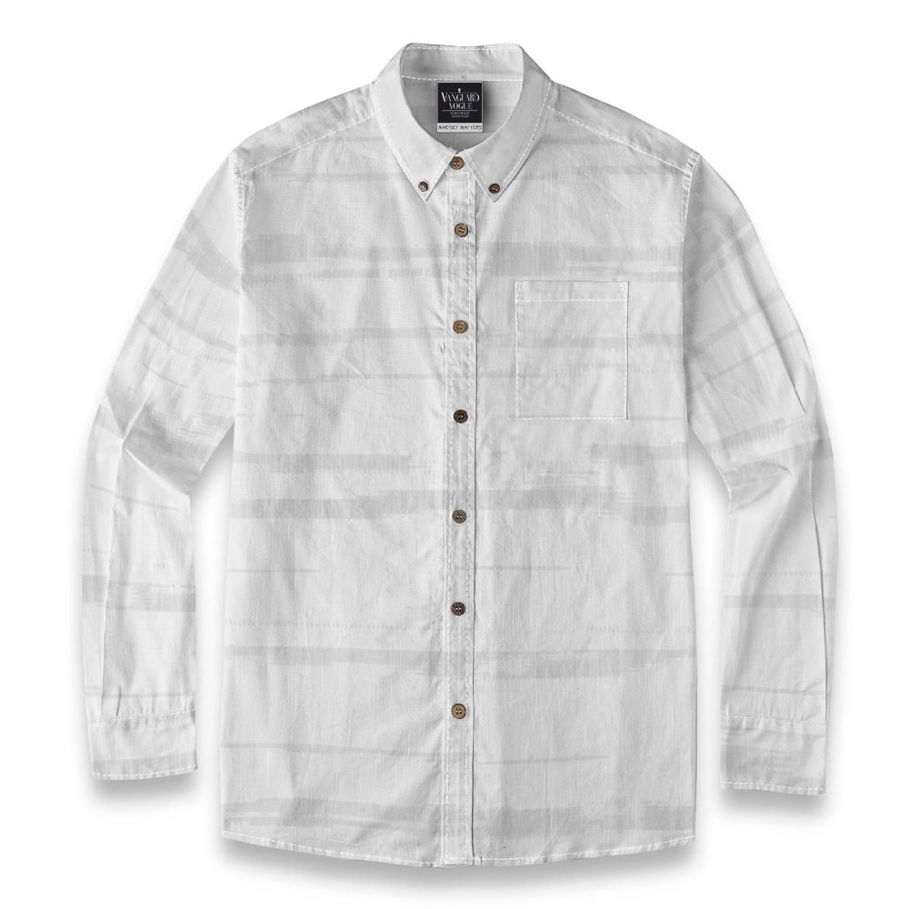 Men&#39;s Cotton Casual Lapel Long Sleeve Shirt
