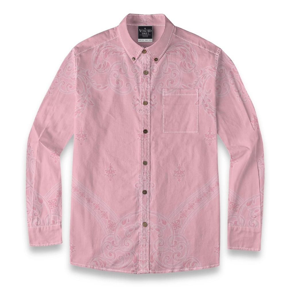 Men&#39;s Cotton Casual Lapel Long Sleeve Shirt