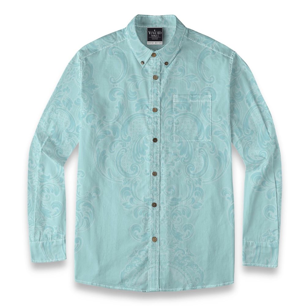 Men&#39;s Cotton Casual Lapel Long Sleeve Shirt
