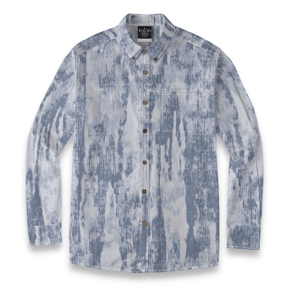 Men&#39;s Cotton Casual Lapel Long Sleeve Shirt