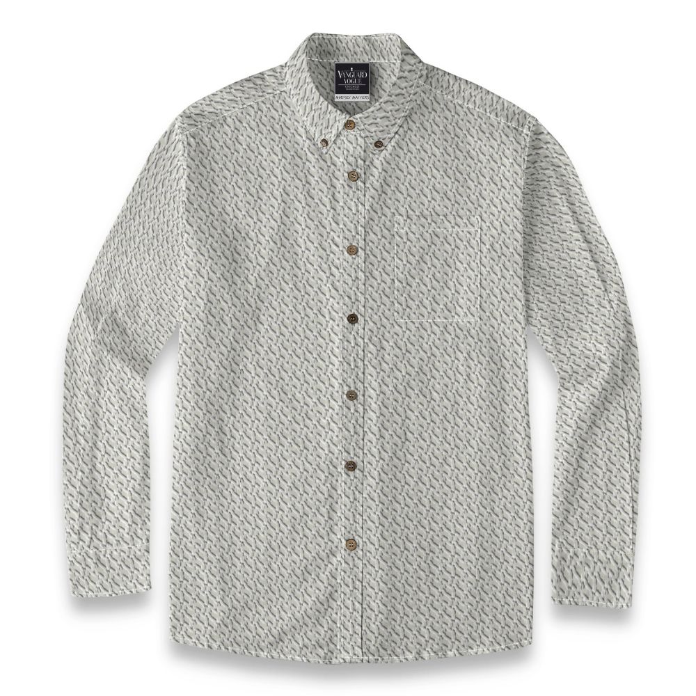 Men&#39;s Cotton Casual Lapel Long Sleeve Shirt