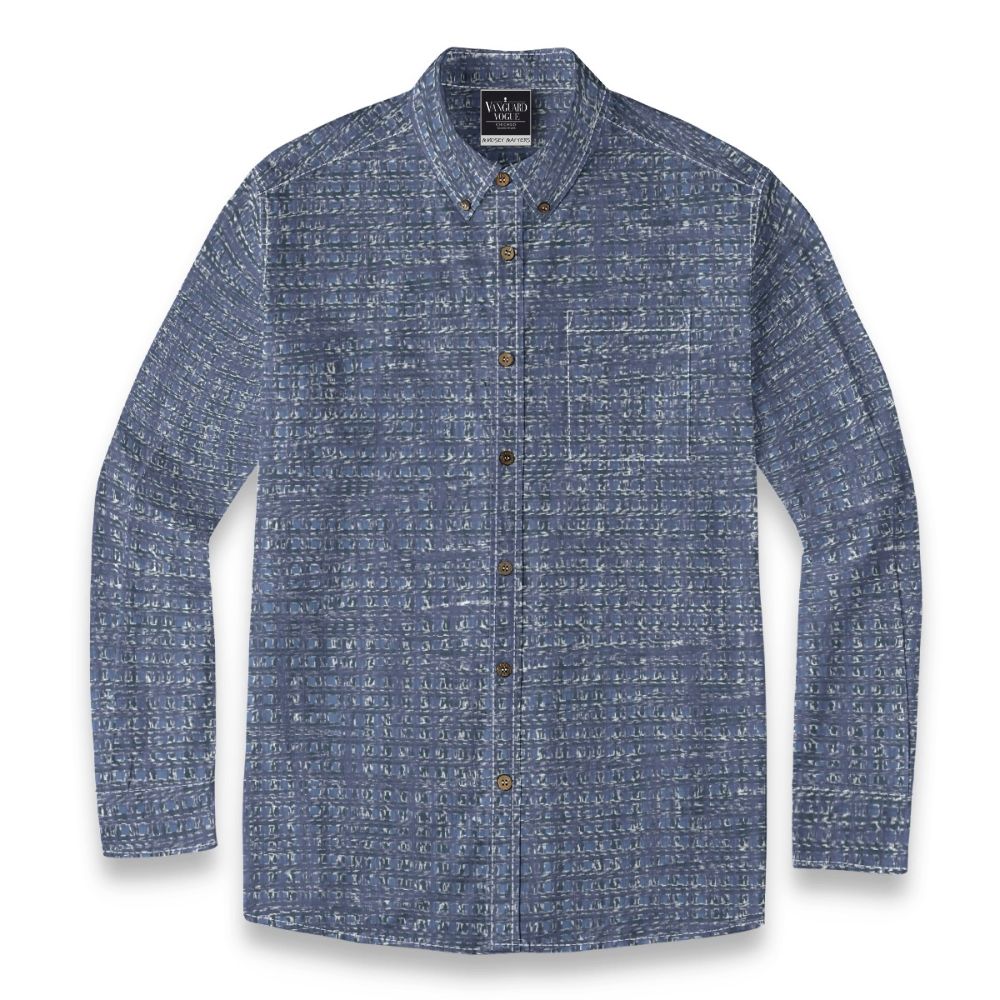 Men&#39;s Cotton Casual Lapel Long Sleeve Shirt