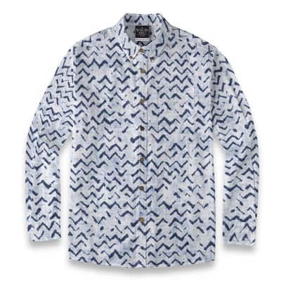 Men's Cotton Casual Lapel Long Sleeve Shirt