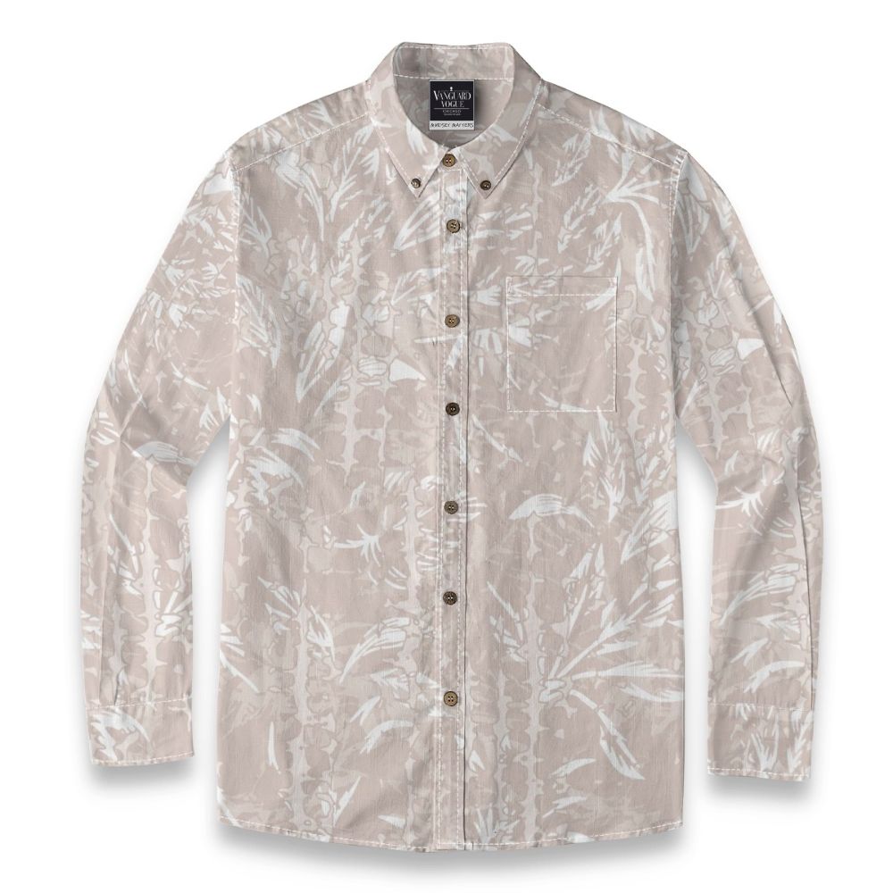 Men&#39;s Cotton Casual Lapel Long Sleeve Shirt