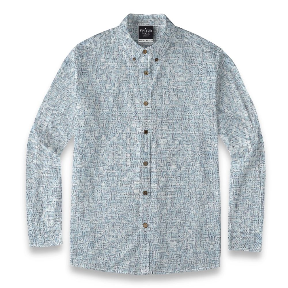 Men&#39;s Cotton Casual Lapel Long Sleeve Shirt