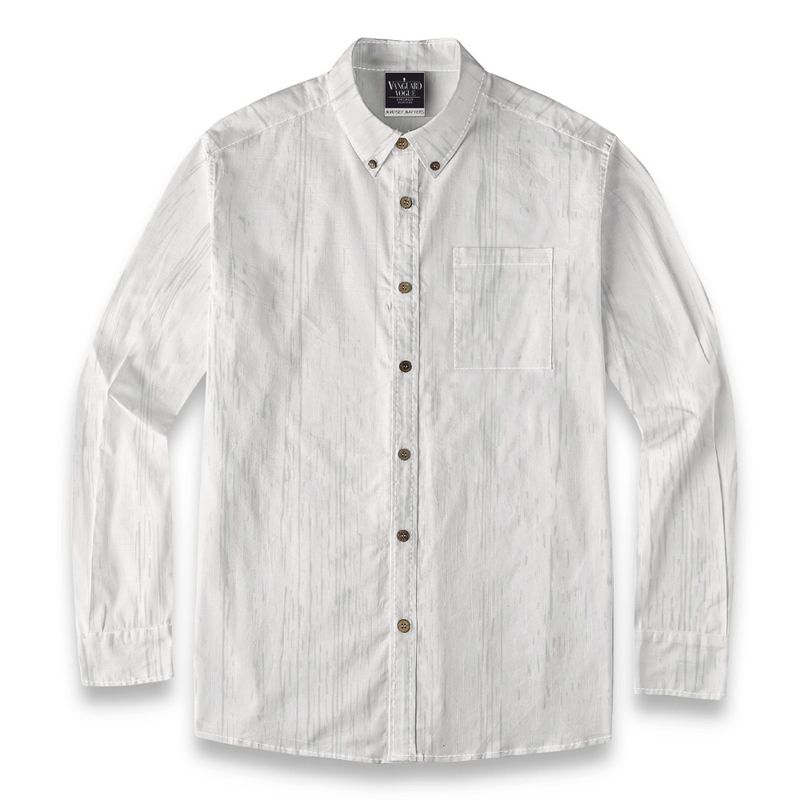 Men's Cotton Casual Lapel Long Sleeve Shirt
