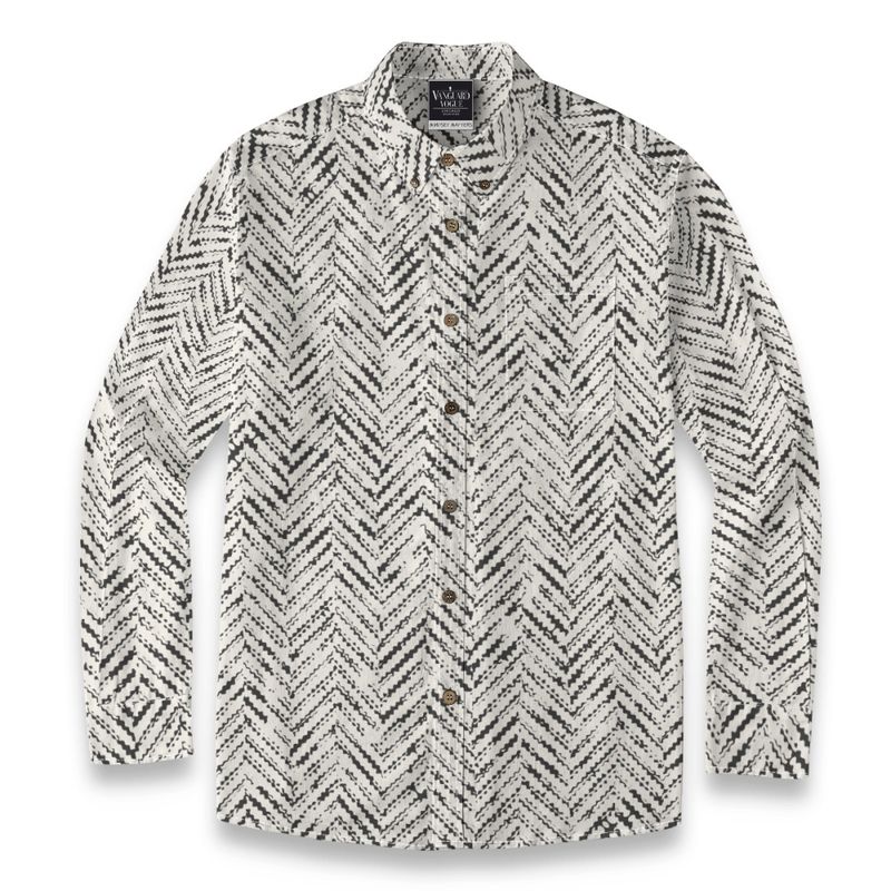 Men's Cotton Casual Lapel Long Sleeve Shirt