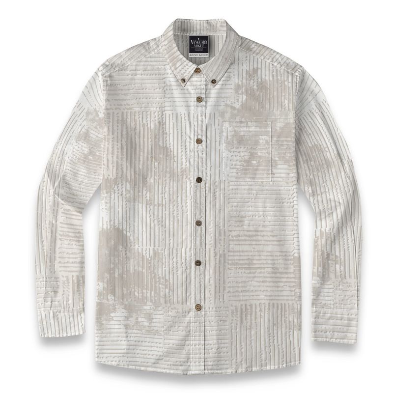 Men&#39;s Cotton Casual Lapel Long Sleeve Shirt