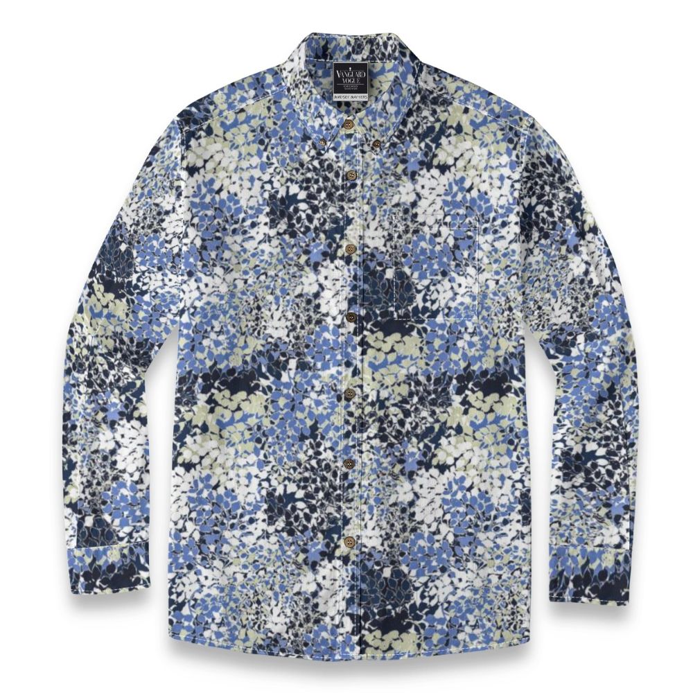 Men&#39;s Cotton Casual Lapel Long Sleeve Shirt