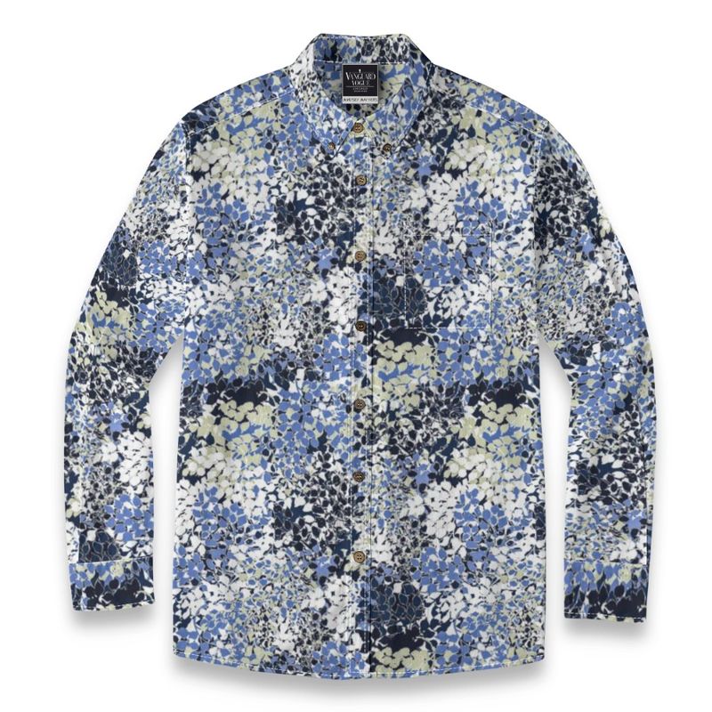 Men's Cotton Casual Lapel Long Sleeve Shirt