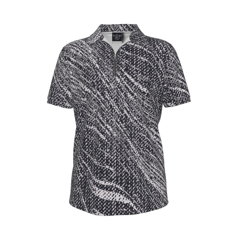 Men&#39;s Zipper Polo Shirt